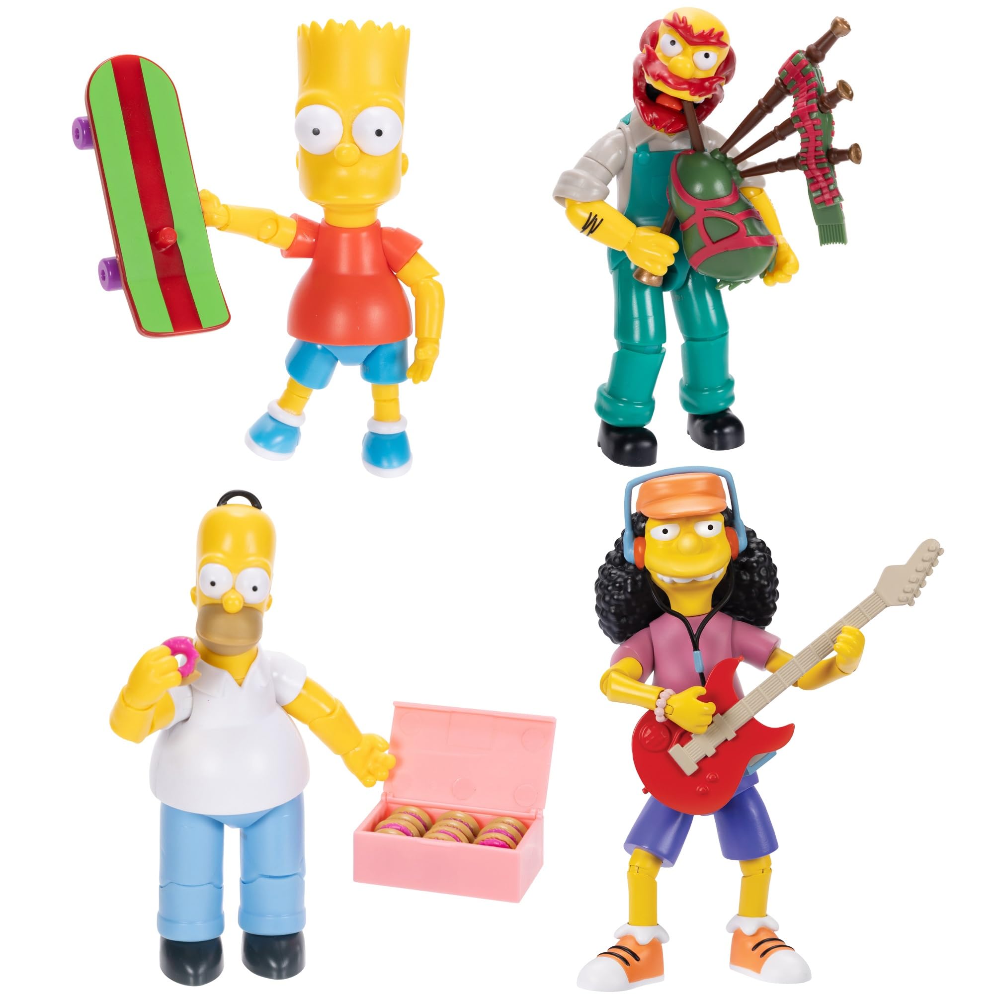 Amazon.com: Disney The Simpsons Action Figures 4-Pack 5-Inch