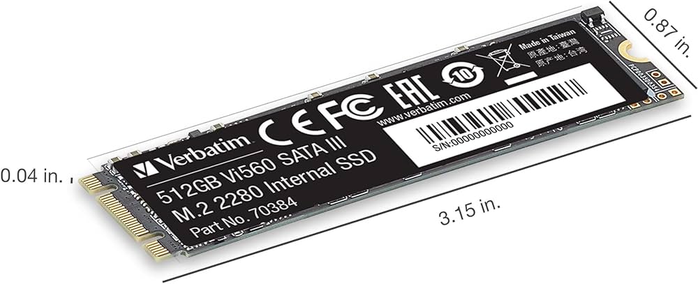 Amazon | Verbatim 512GB Vi560 SATA III M.2 2280 内蔵SSD