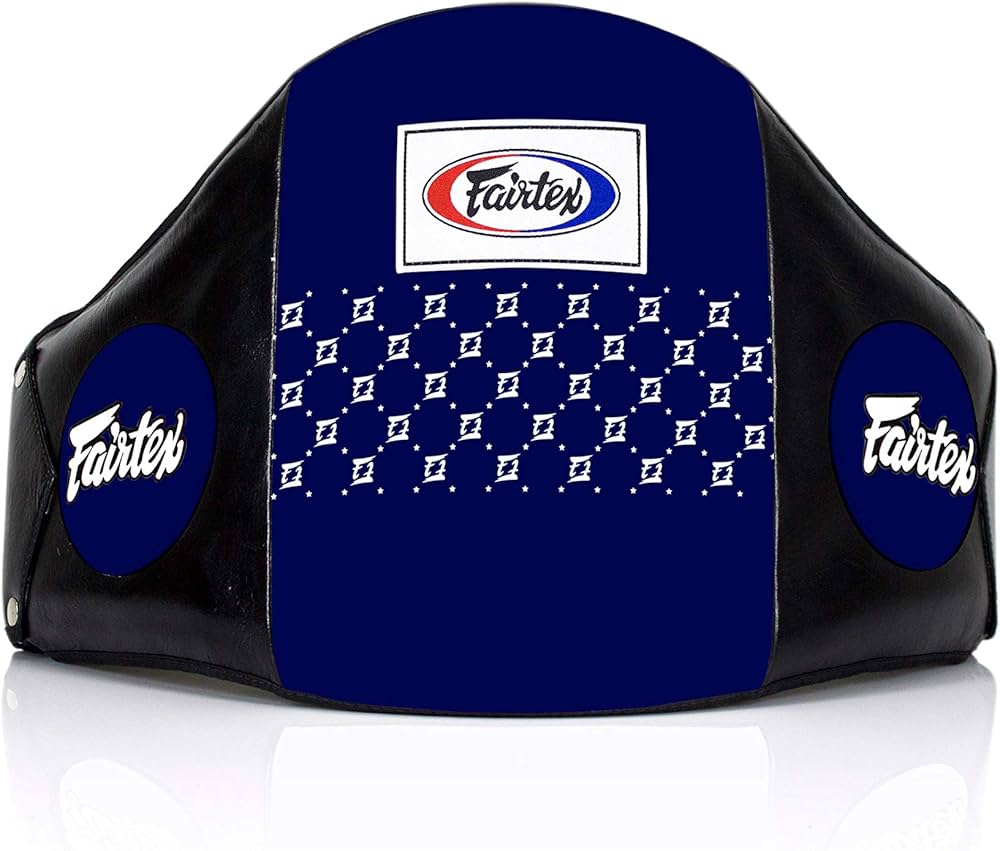 Amazon | (Black/Blue) - Fairtex Leather Rib Guard Body Protector