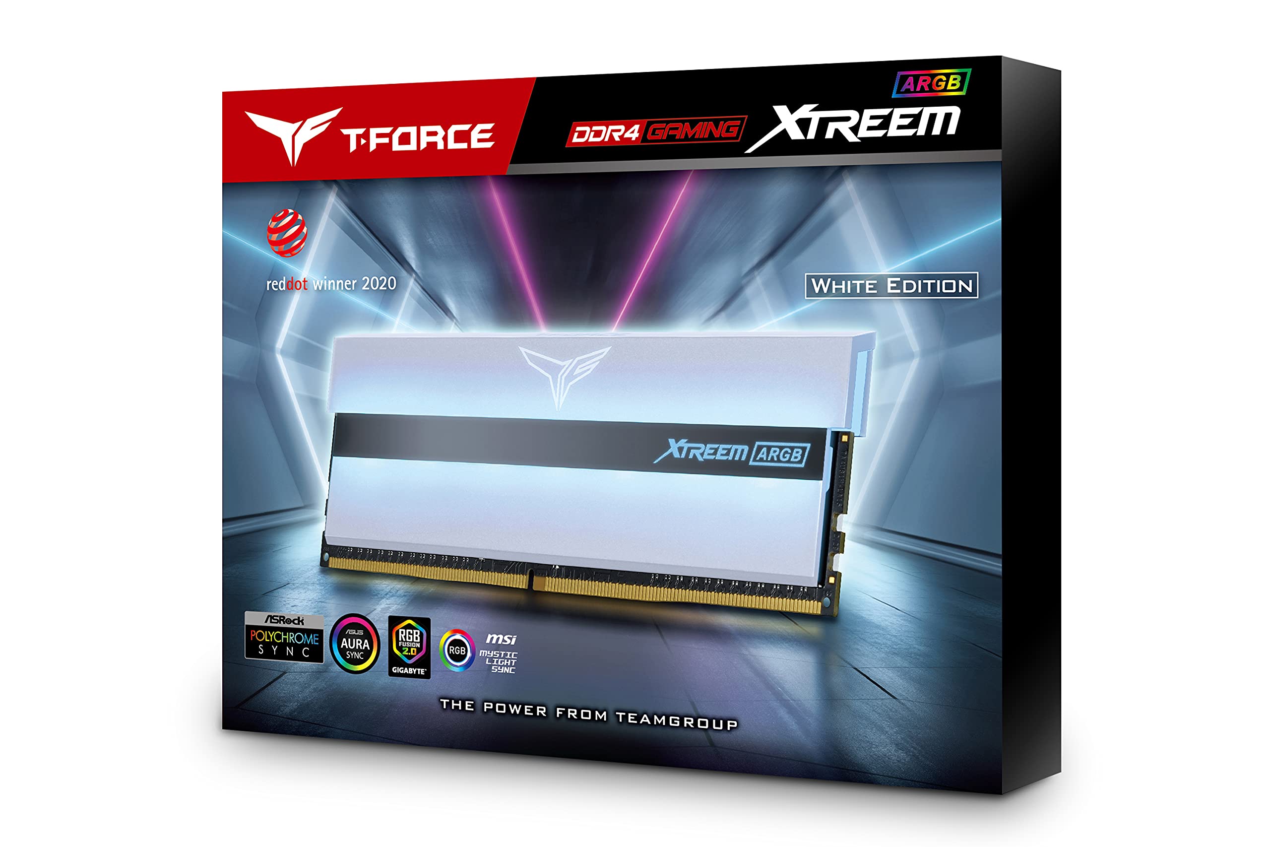 Amazon.co.jp: Team ARGB WHITE（発光型） DDR4 3600Mhz(PC4-28800