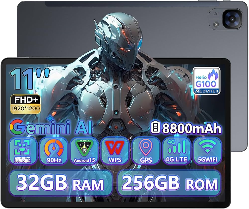 Amazon.co.jp: 【Helio G100 Android15 タブレット】DOOGEE E3 11