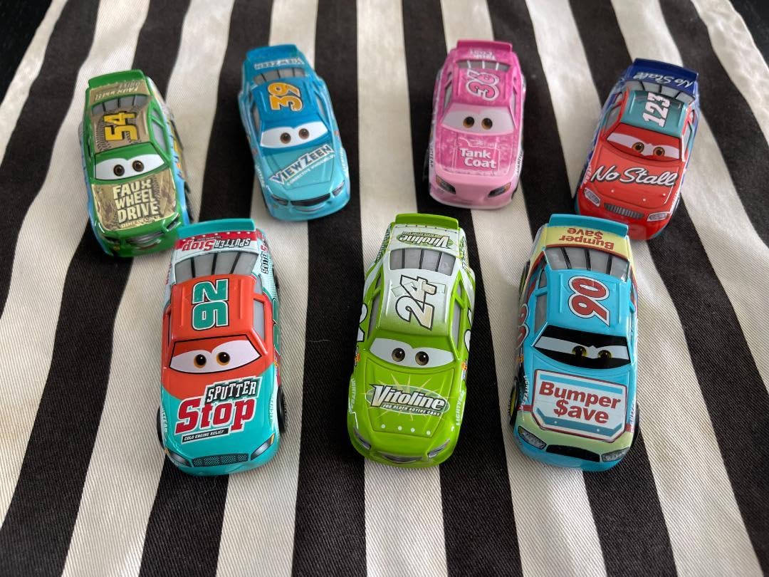 Amazon.co.jp: カーズ ミニカー ピストンカップレースカー7台セット