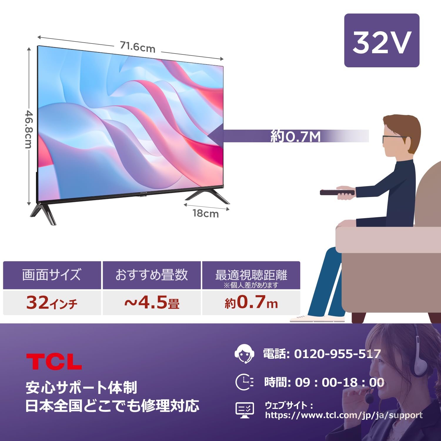Amazon.co.jp: iFFALCON 32V型 テレビ Google TV フルハイビジョン