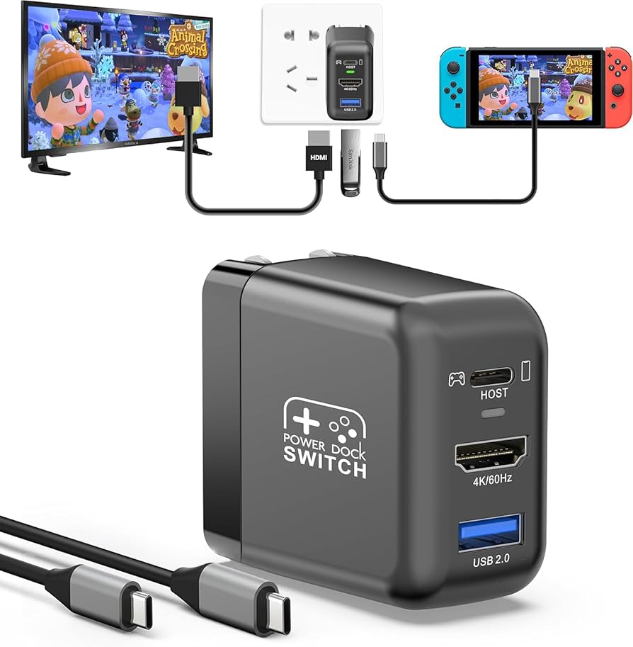 Amazon.co.jp: TreasLin Switchドック30Wスイッチ充電器acアダプター
