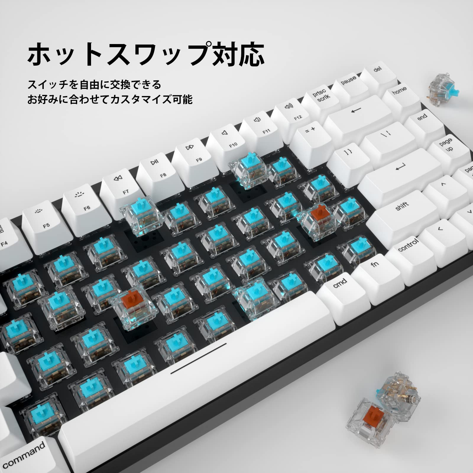 Amazon | Vissles メカニカルキーボード メカニカルスイッチ 有線/無線