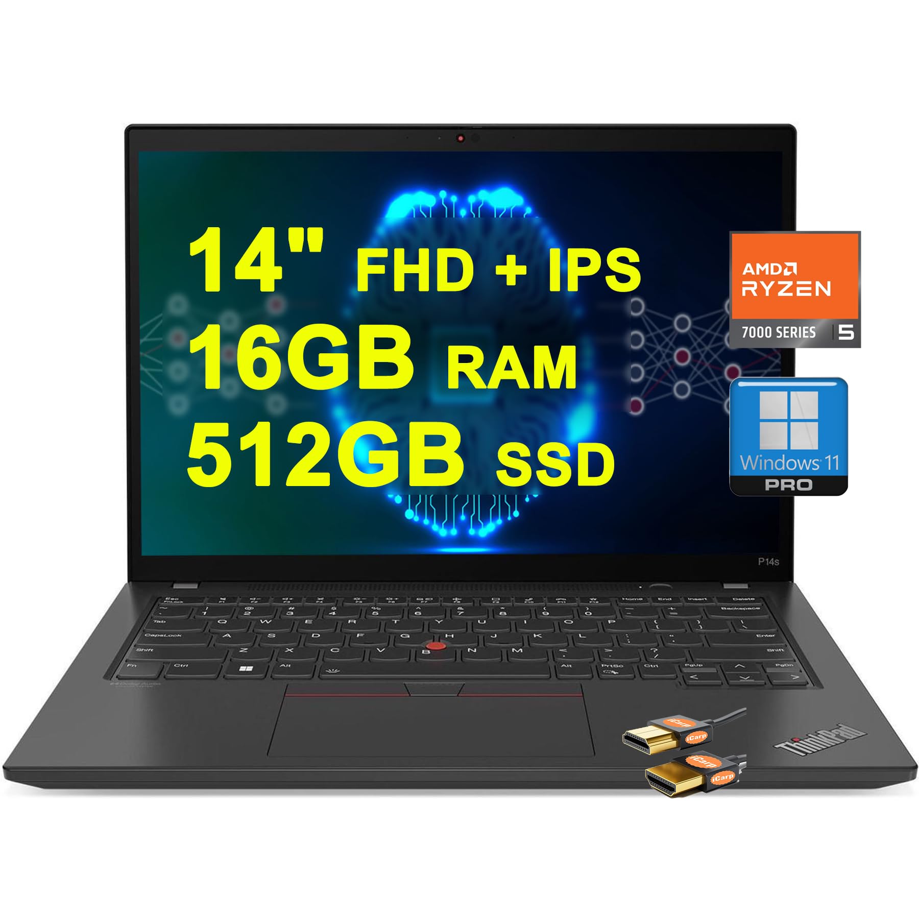 Amazon.com: Lenovo ThinkPad P14s Gen 4 Mobile Workstation Laptop