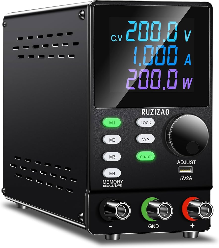 Amazon.co.jp: RUZIZAO 直流安定化電源 超高電圧 0-200V 0-1A 200W
