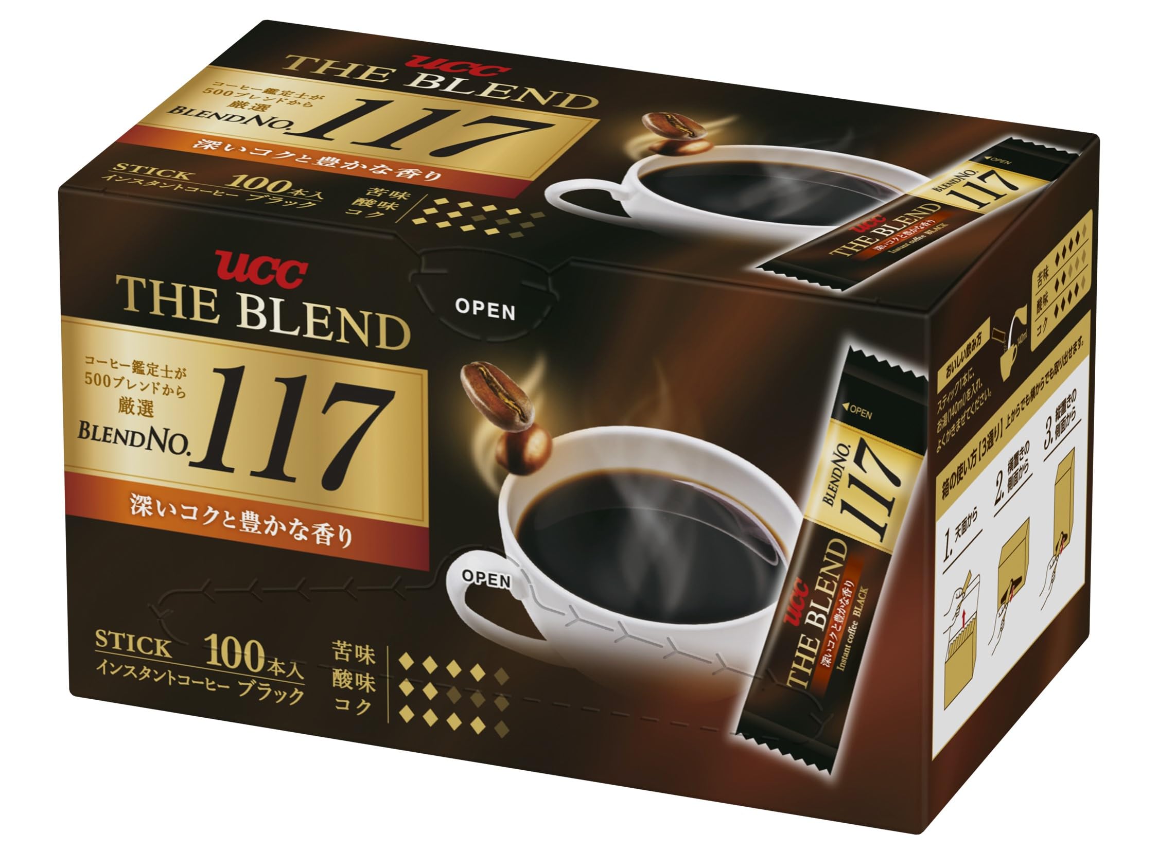 Amazon.co.jp: ザ・ブレンド UCC 117 スティックコーヒー 100本
