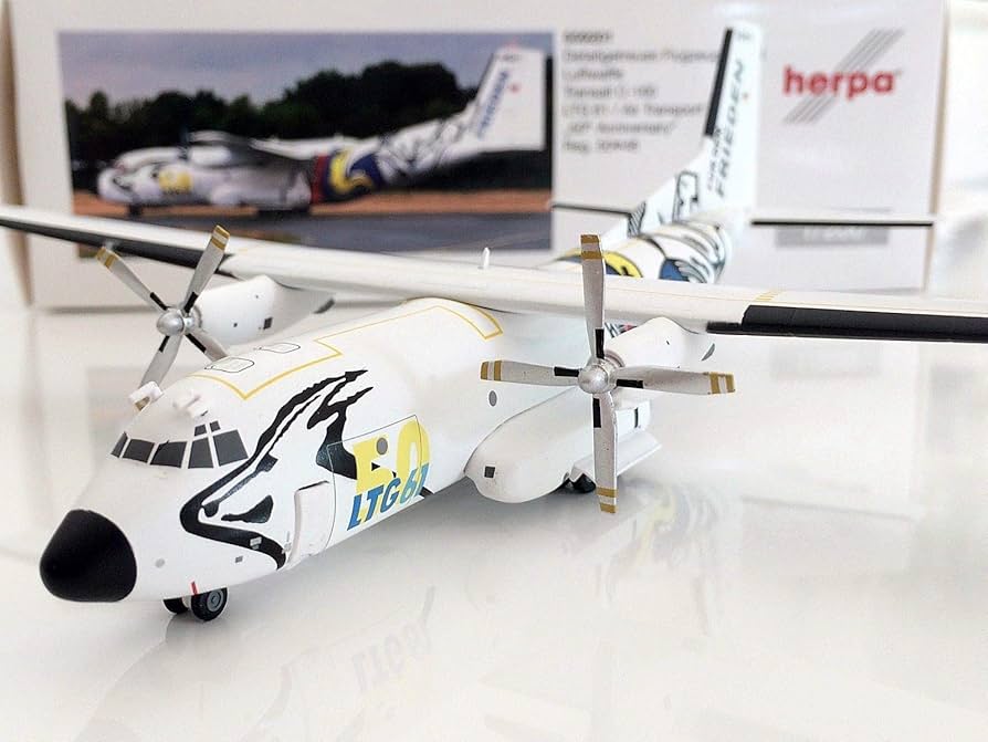 Amazon | Herpa Wings 1/200 完成品 ドイツ Transall C-160 LTG 61