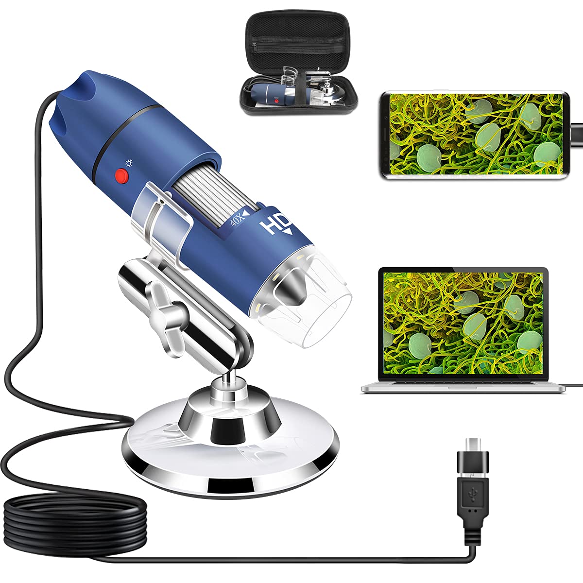 Amazon.com : HD 2MP USB Microscope Camera for Android Windows