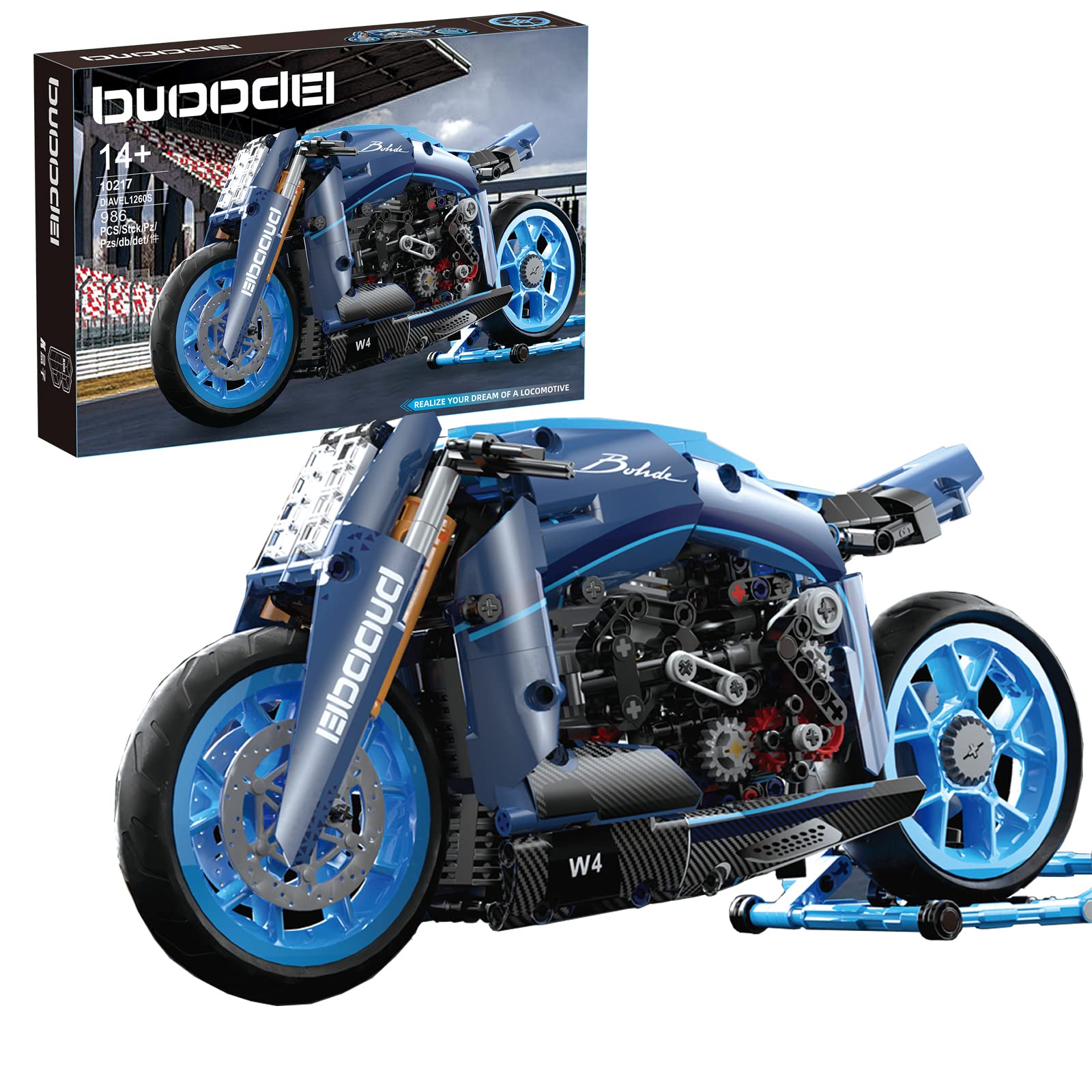 Amazon.co.jp: ZYLEGEN オートバイビルディングブロックキット、MOC