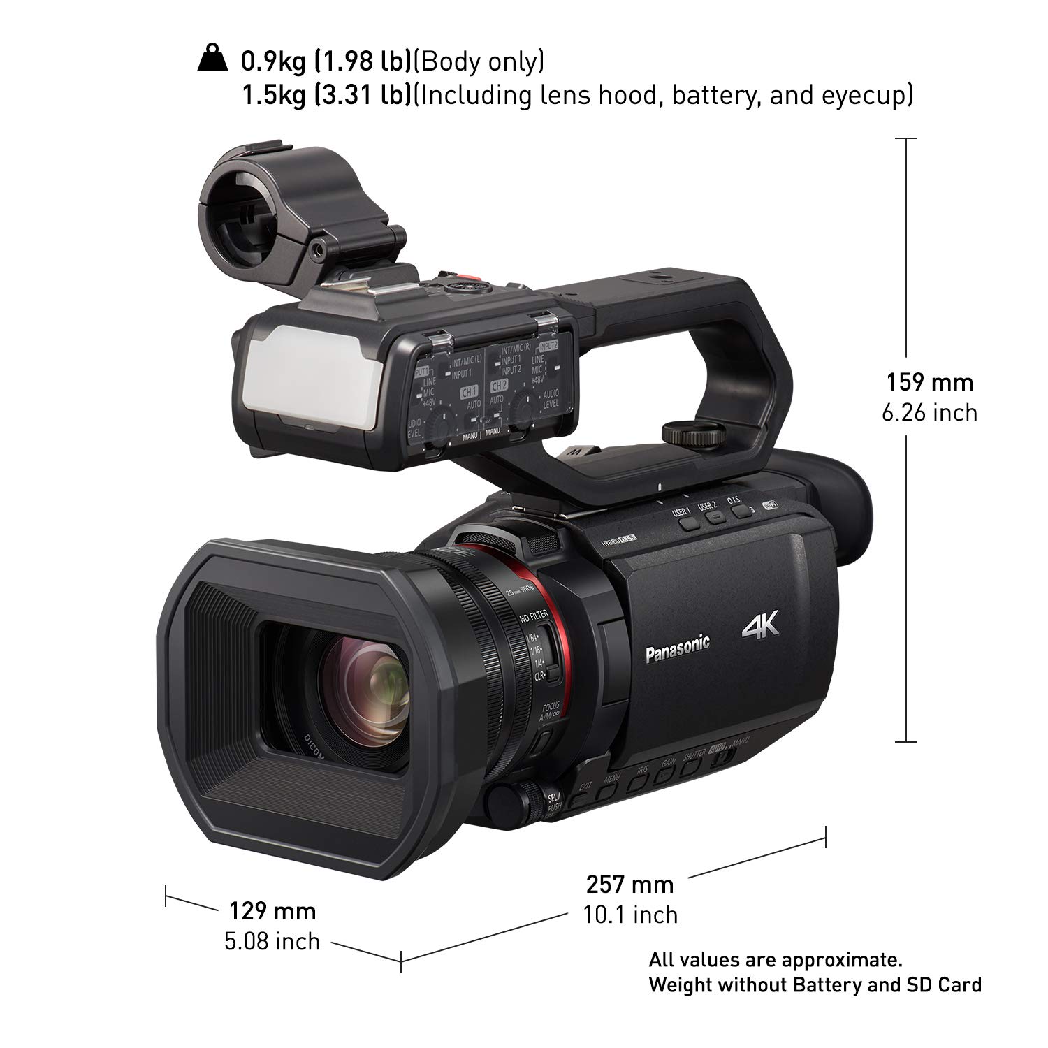 Amazon.com : Panasonic X2000 4K Professional Camcorder with 24x
