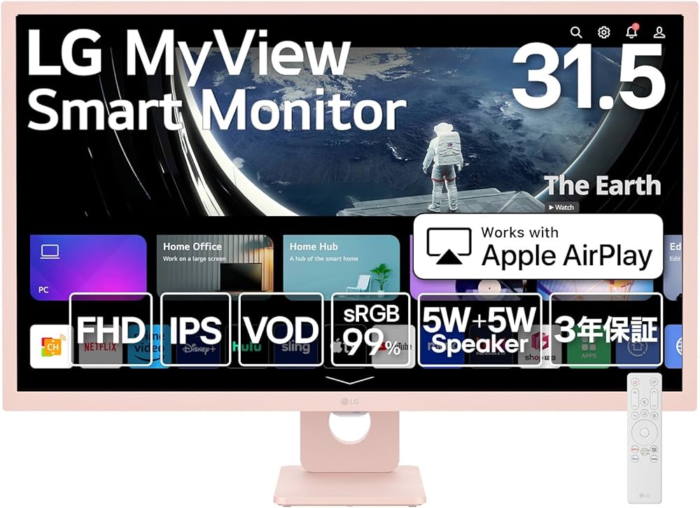 Amazon.co.jp: LG スマートモニター / 32SR50F-P/MyView Smart Monitor