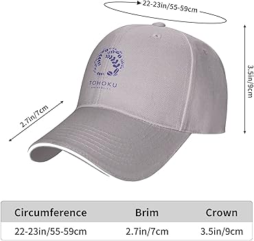 Amazon | [longdu] 東北大学 野球帽 キャップ メンズ 無地帽子 通気性