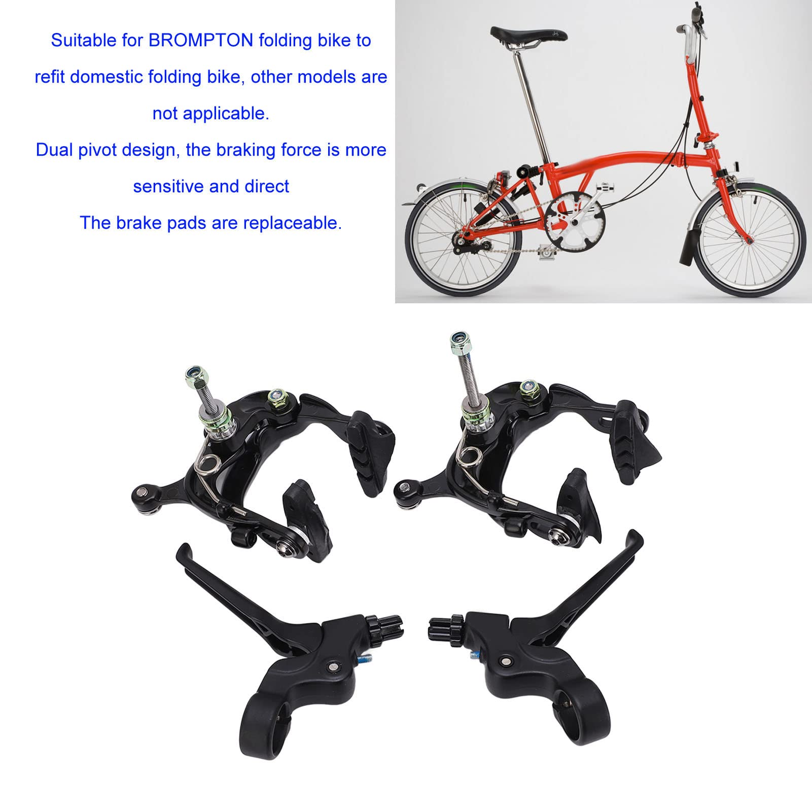 Amazon | バイクブレーキセット、ブロンプトン折りたたみ自転車用