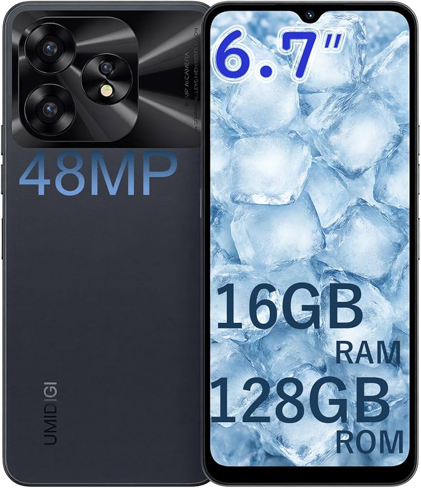 Amazon | UMIDIGI A15C スマホ 本体 SIMフリー Android 16GB RAM+128GB