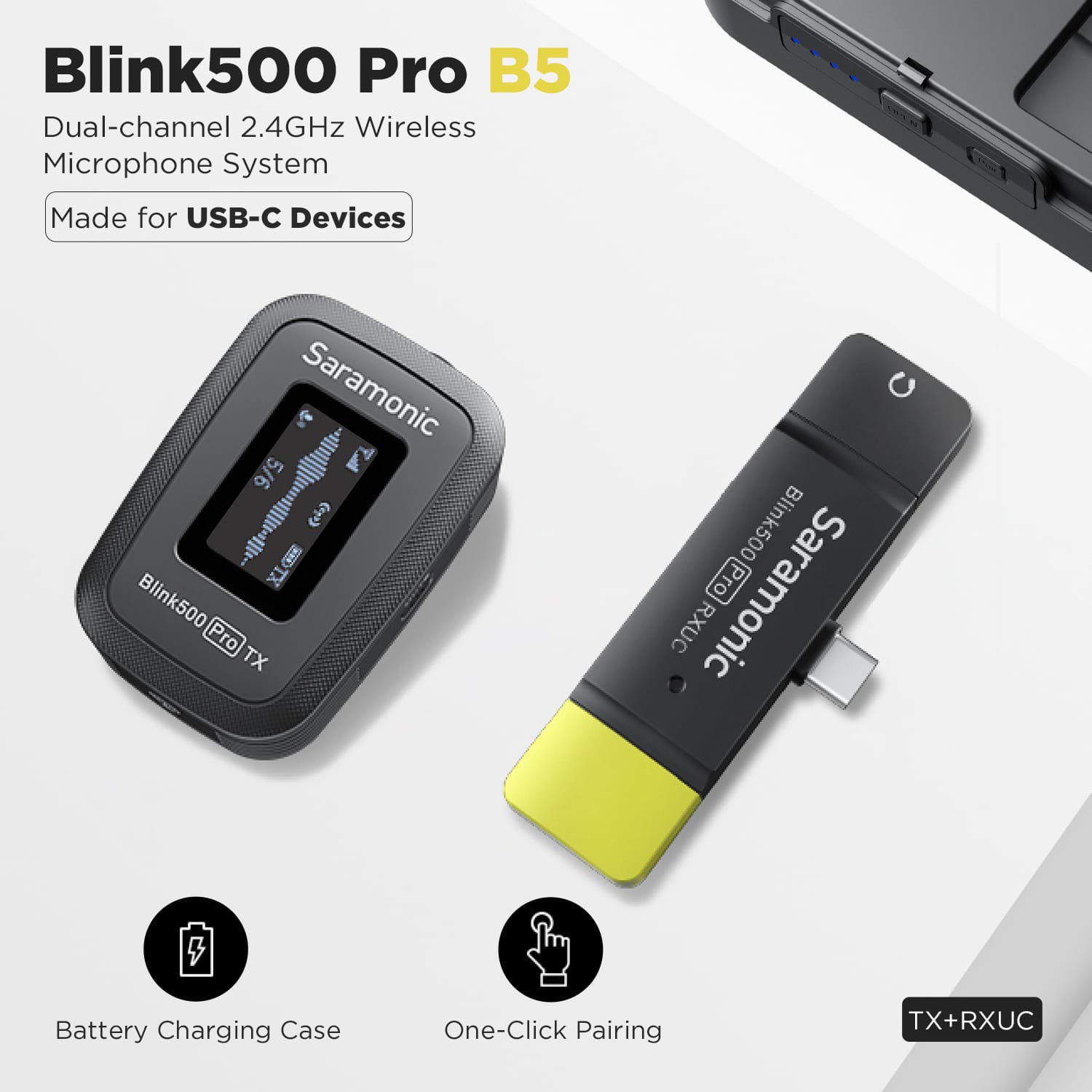 Amazon | Saramonic Blink 500 PRO シリーズ B5 ミニデュアル