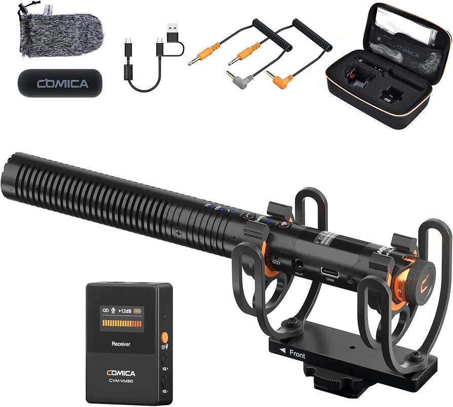 Amazon | COMICA VM30 ワイヤレス ガンマイク 75/150Hzローカット 高域