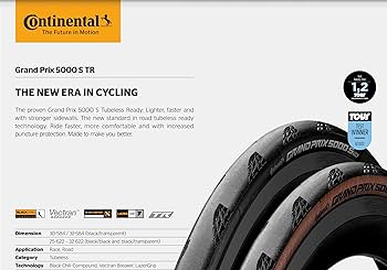 Amazon.com : Continental Grand Prix 5000 S Tr Tire Black, 25Mm