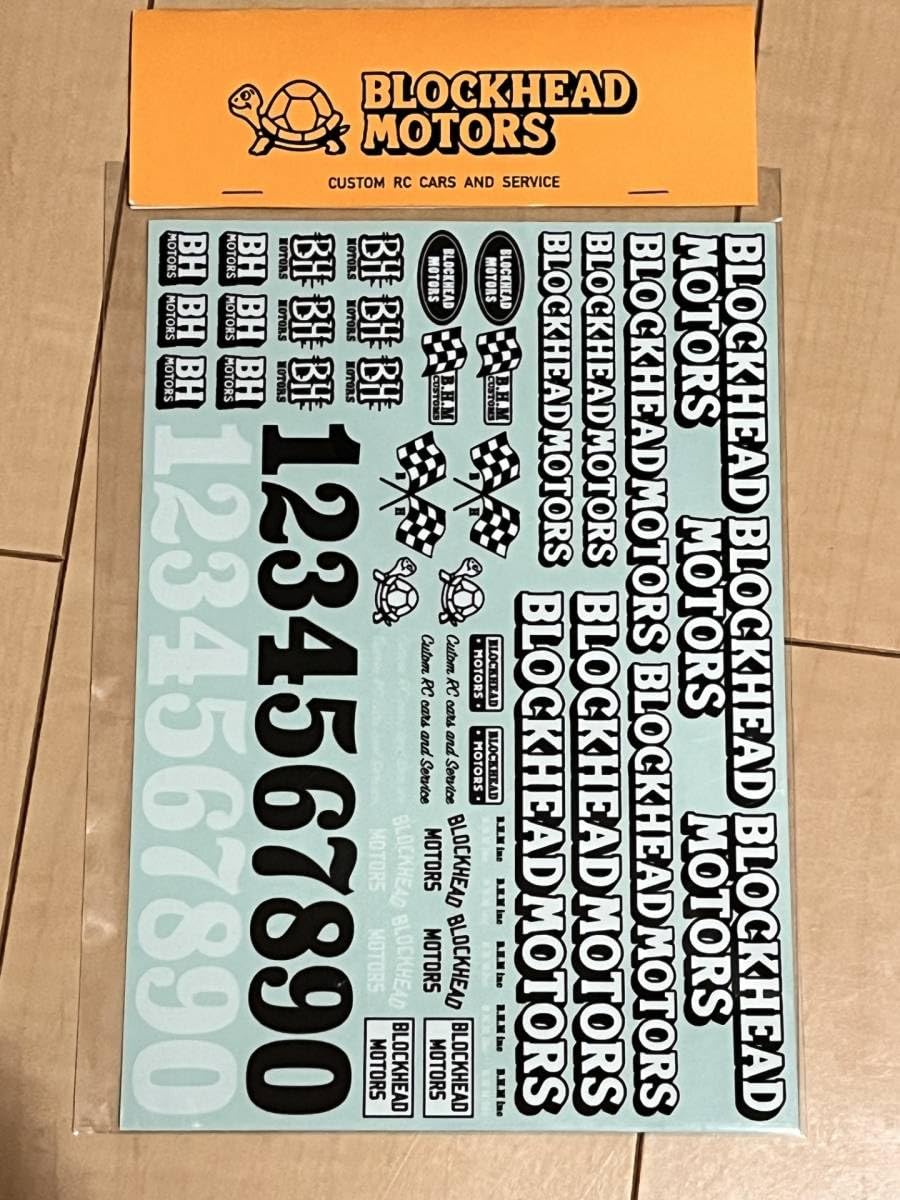 Amazon.co.jp: ブロックヘッドモータース 1/10 RC用ステッカーVer.1