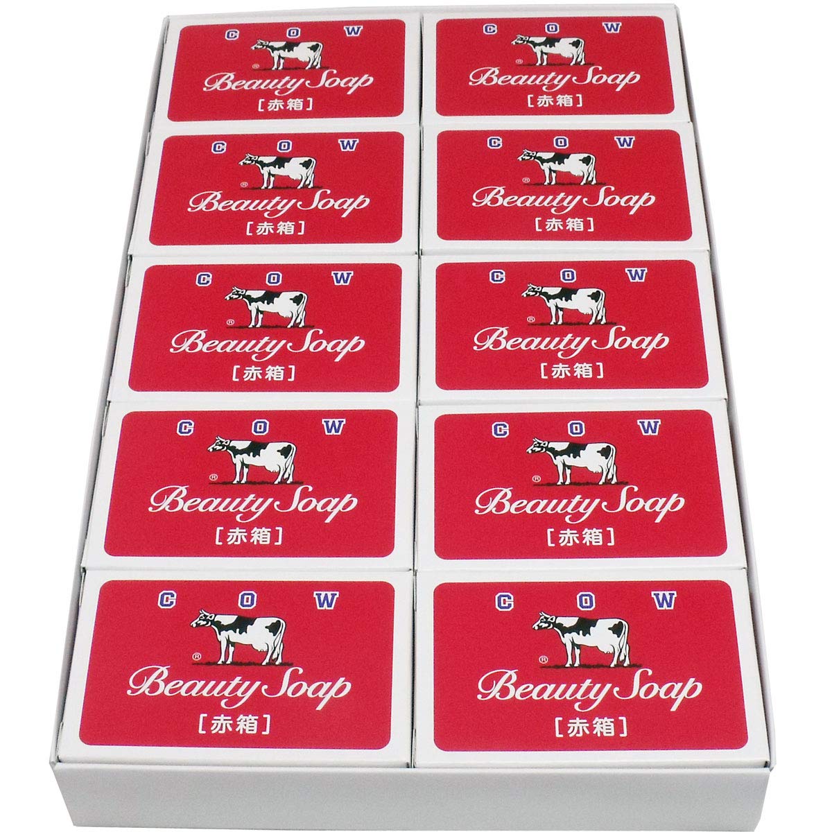 Amazon.co.jp: 化粧石鹸カウブランド 赤箱 100g×10個入 : ビューティー
