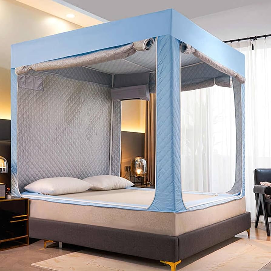 Amazon｜屋内ベッドテント暖房テント蚊帳 冬用子供用テントベッド