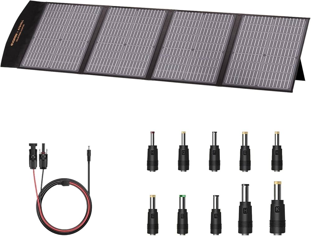 Amazon | Evopow ソーラーパネル 100W ソーラーチャージャー