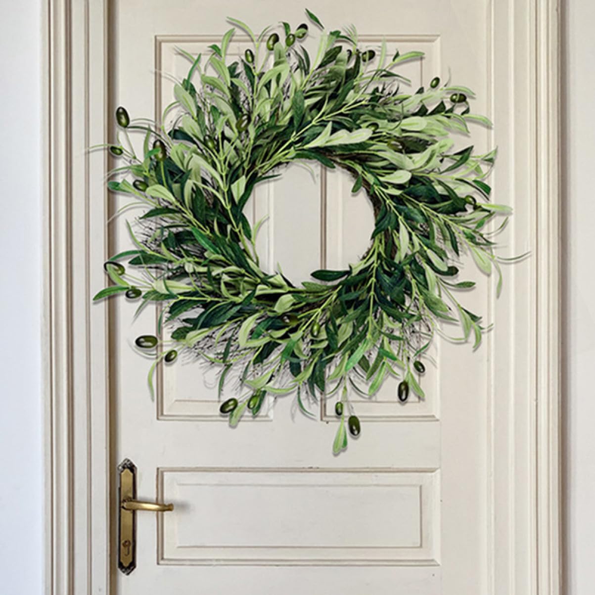 Amazon.co.jp: [dhiuebc] クリスマスリース 玄関 45CM 輪 アート