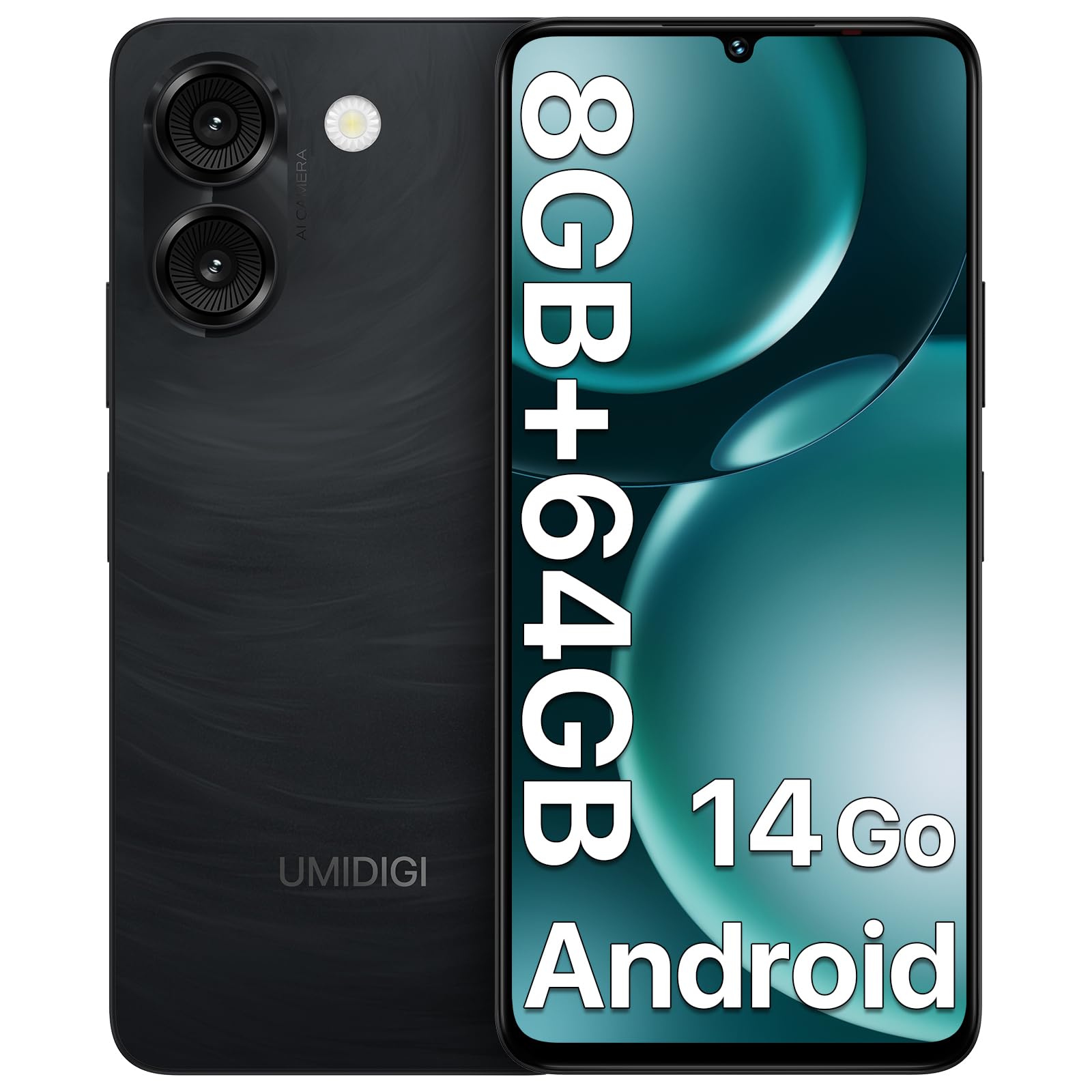 Amazon | UMIDIGI G9A simフリー スマホ 本体 8GBRAM+64GB/1TB拡張