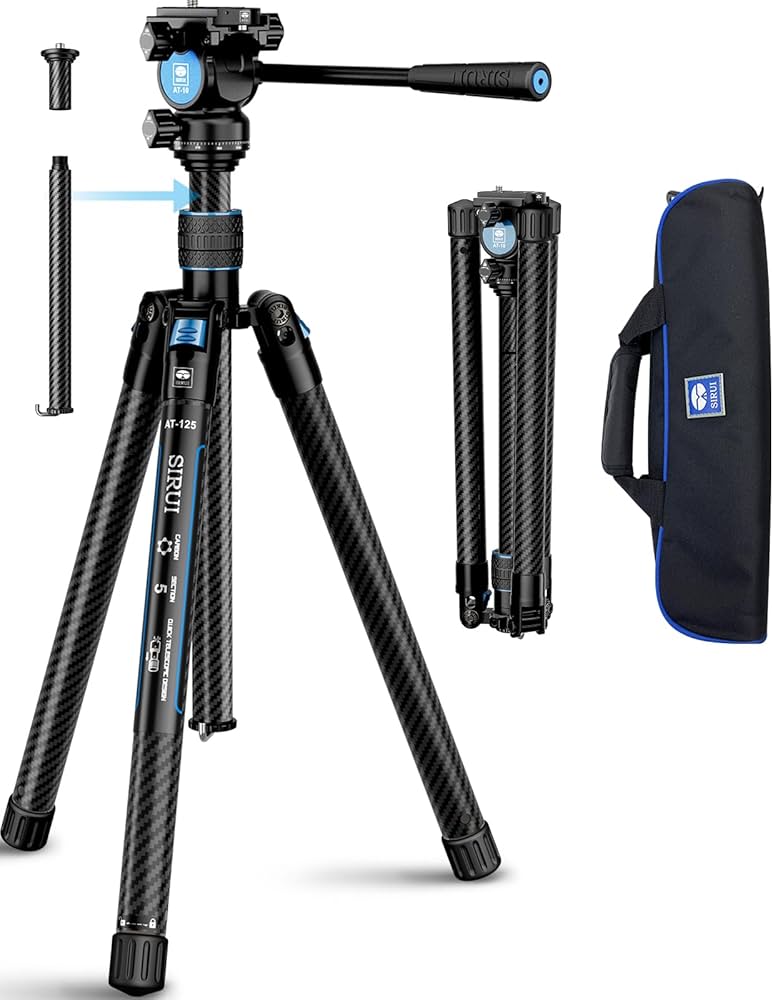 Amazon | SIRUIカーボンファイバー三脚軽量2ポンド、パノラマビデオ雲