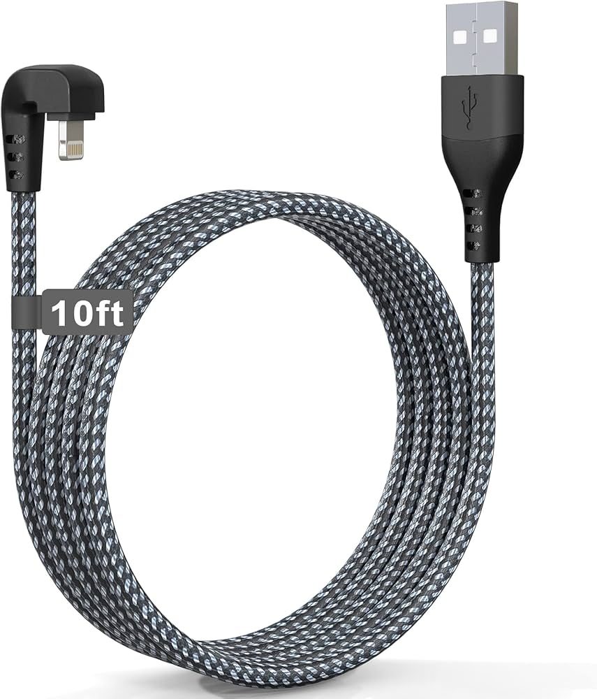 Amazon.co.jp: 90度iPhone充電器直角10FT/3MiPhone充電ケーブル【Apple