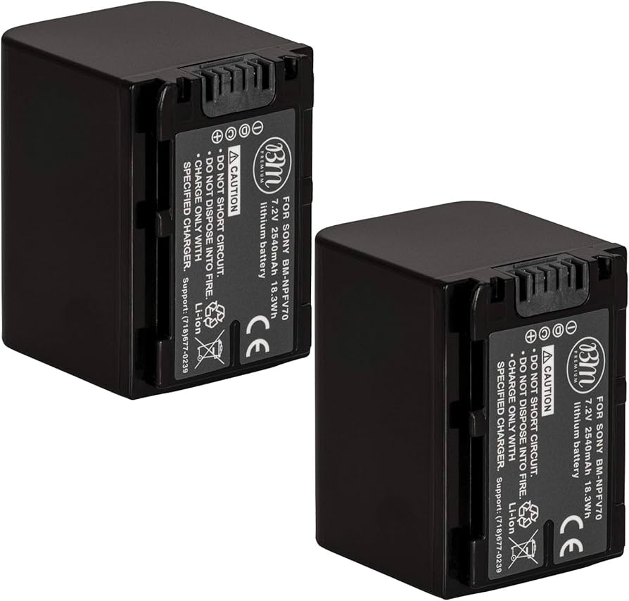Amazon.com : BM 2 NP-FV70 Batteries for Sony FDR-AX700, PXW-Z90V