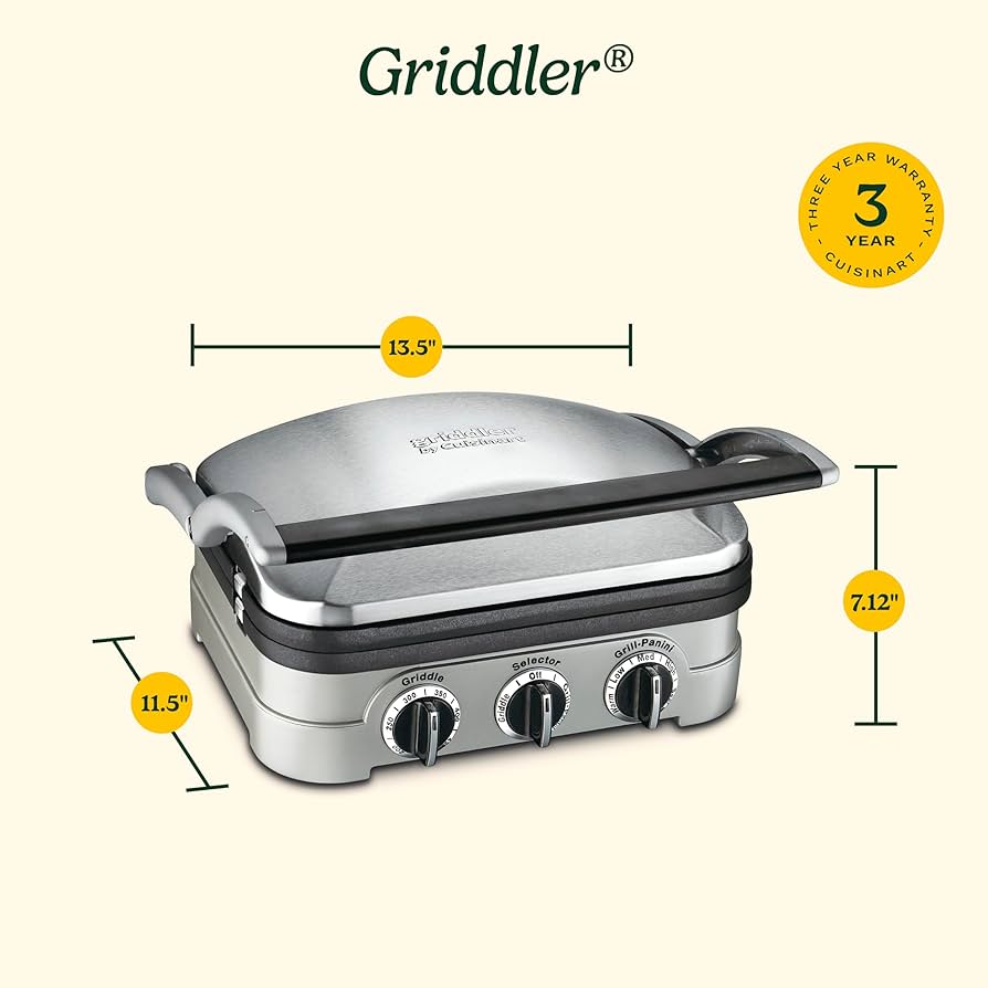 Amazon.com: Cuisinart Griddler Indoor Grill, Panini Press