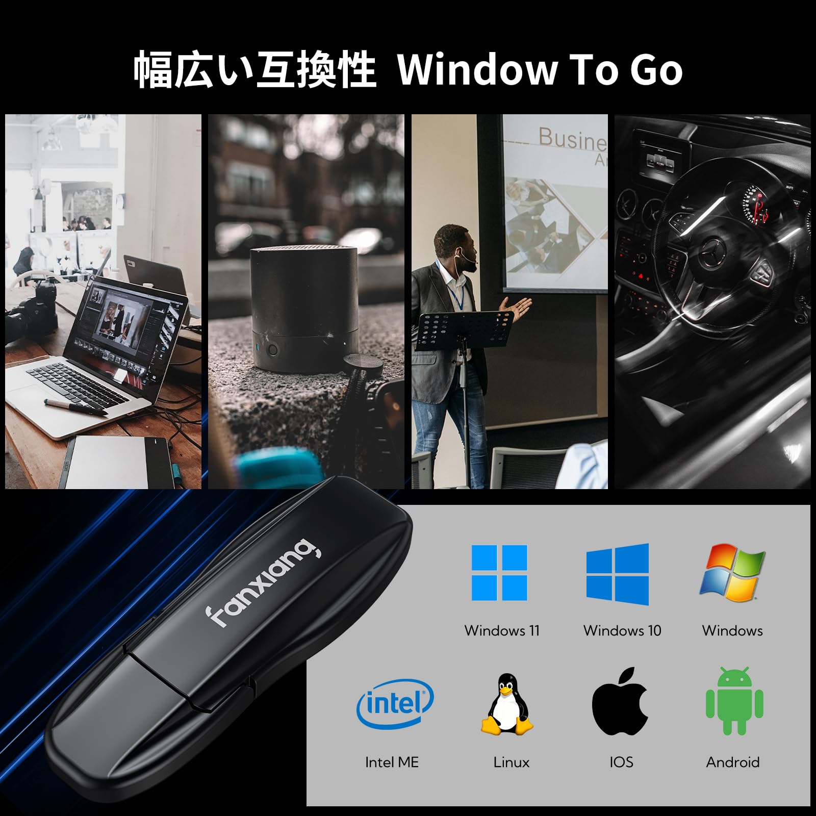 Amazon | fanxiang SSD 外付け 512GB 【業界新登場】 USB-A USB3.2