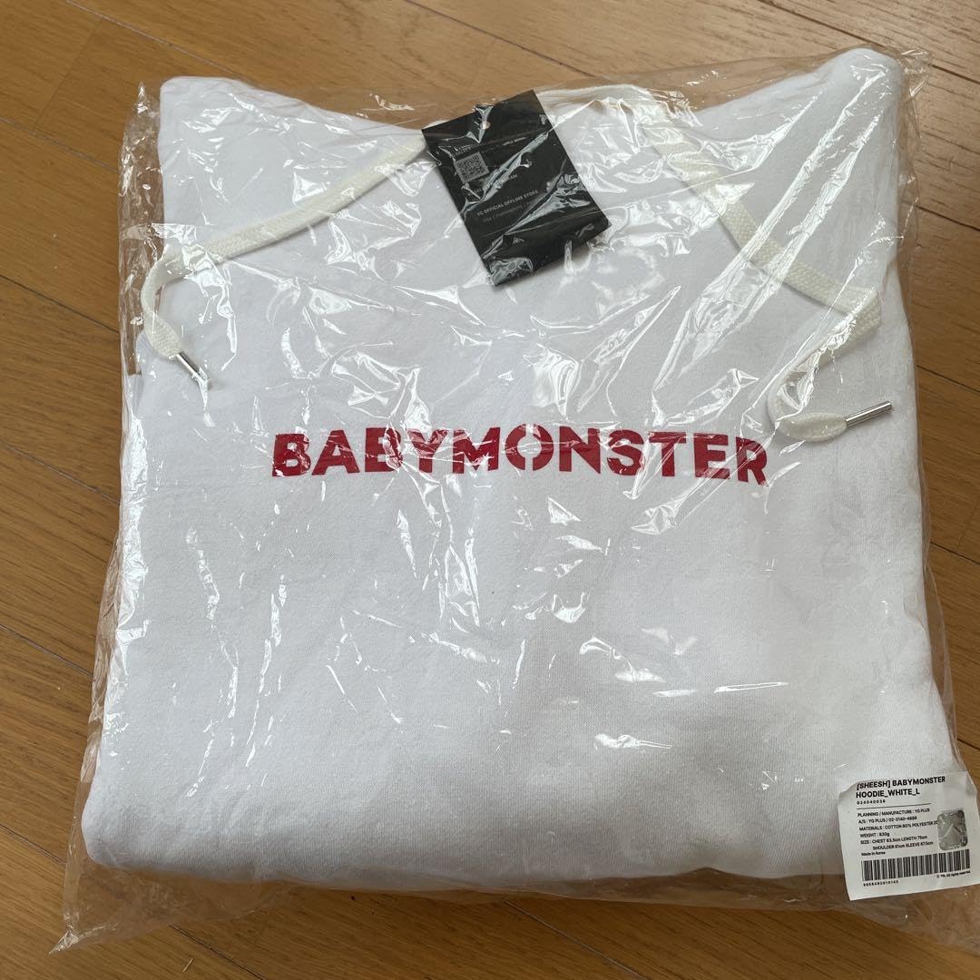 Amazon.co.jp: BABYMONSTER ポップアップ限定 パーカー Lサイズ 白
