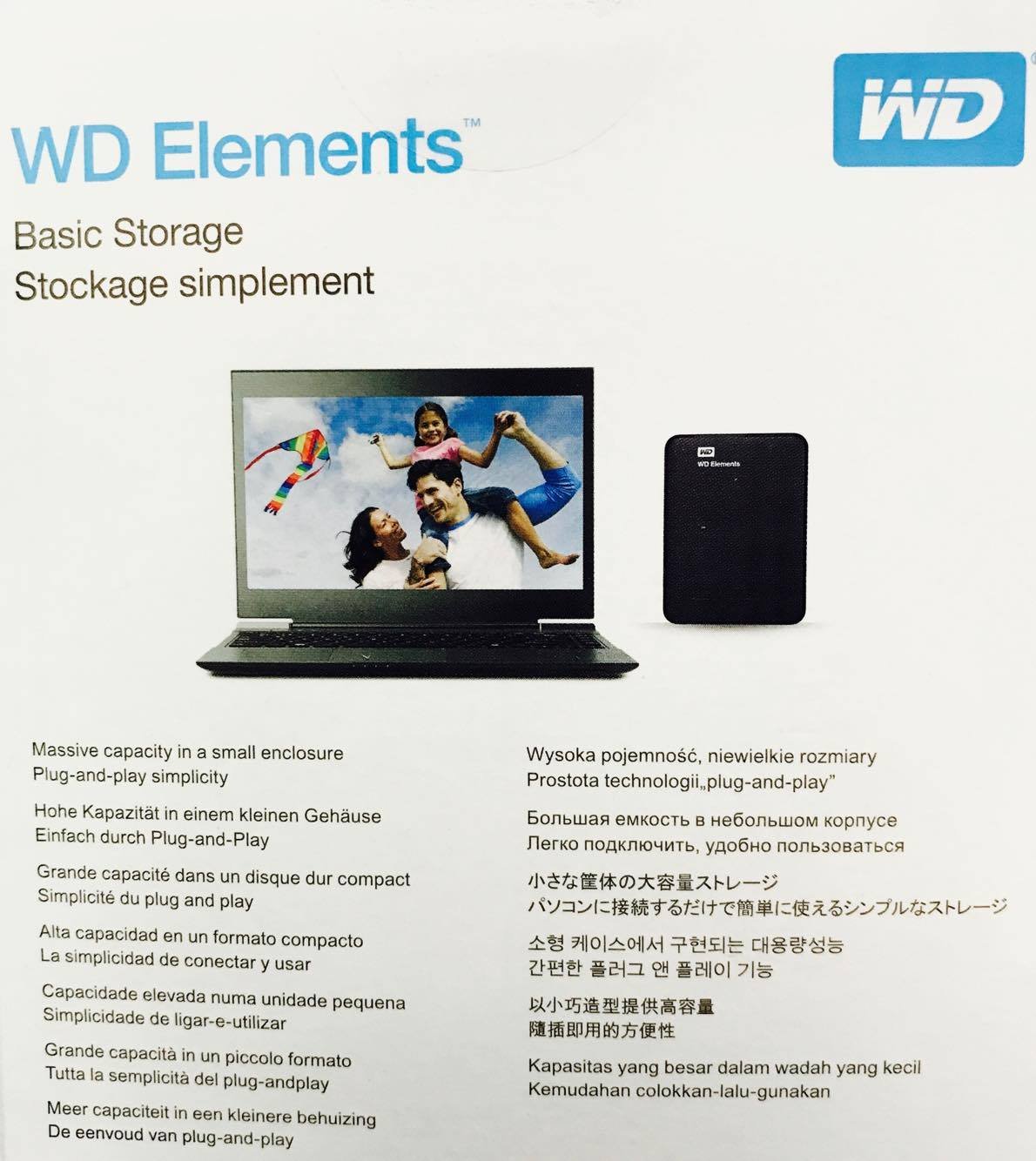 Amazon | WD ポータブルHDD 4TB USB3.0 ブラック WD Elements Portable