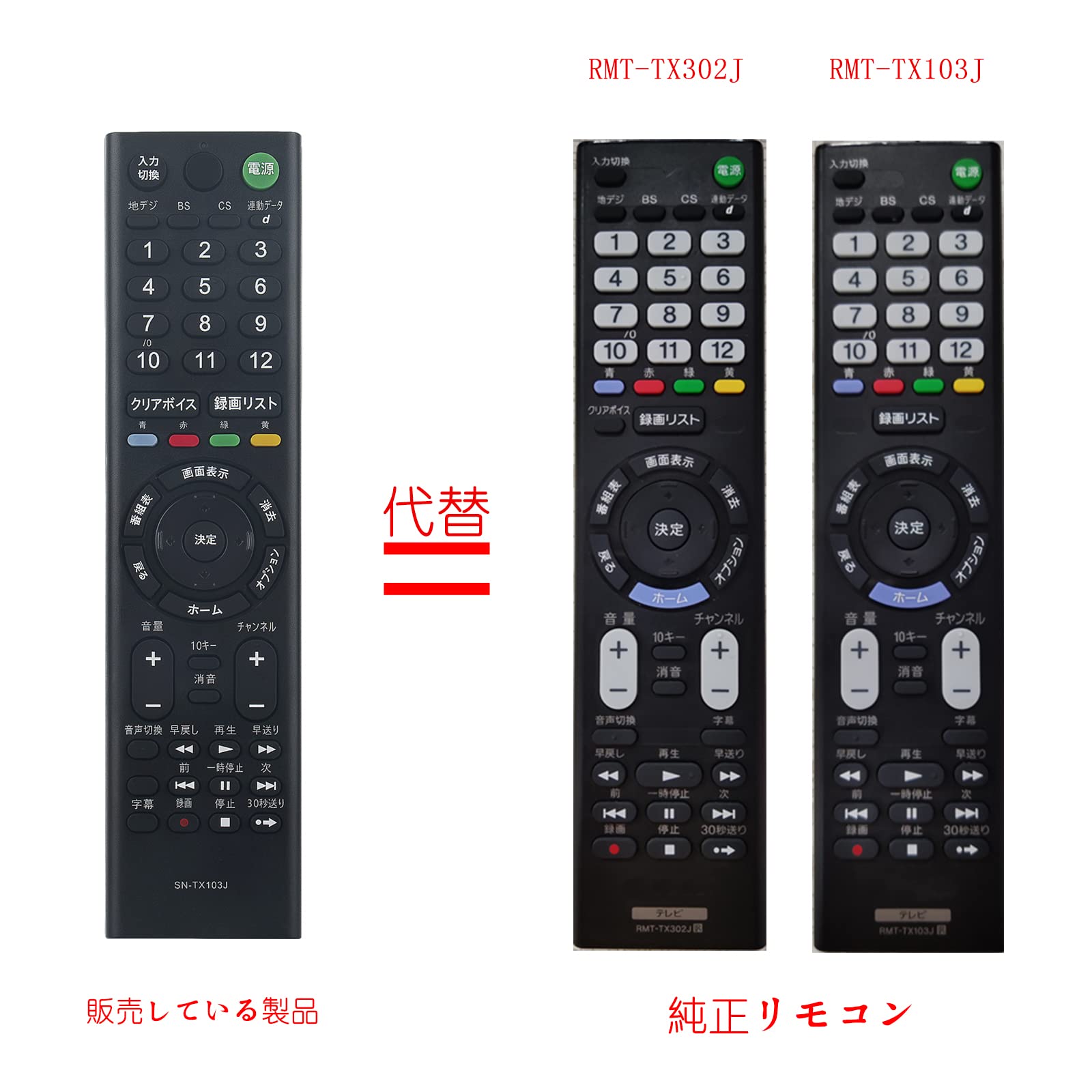 Amazon | PerFascin 代用リモコン replace for ソニー SONY ブラビア