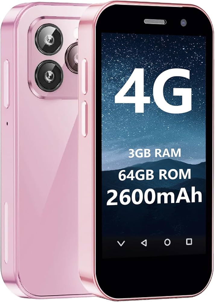 Amazon | BezosMax ミニスマートフォン 4G対応 ミニ携帯電話 超小型3