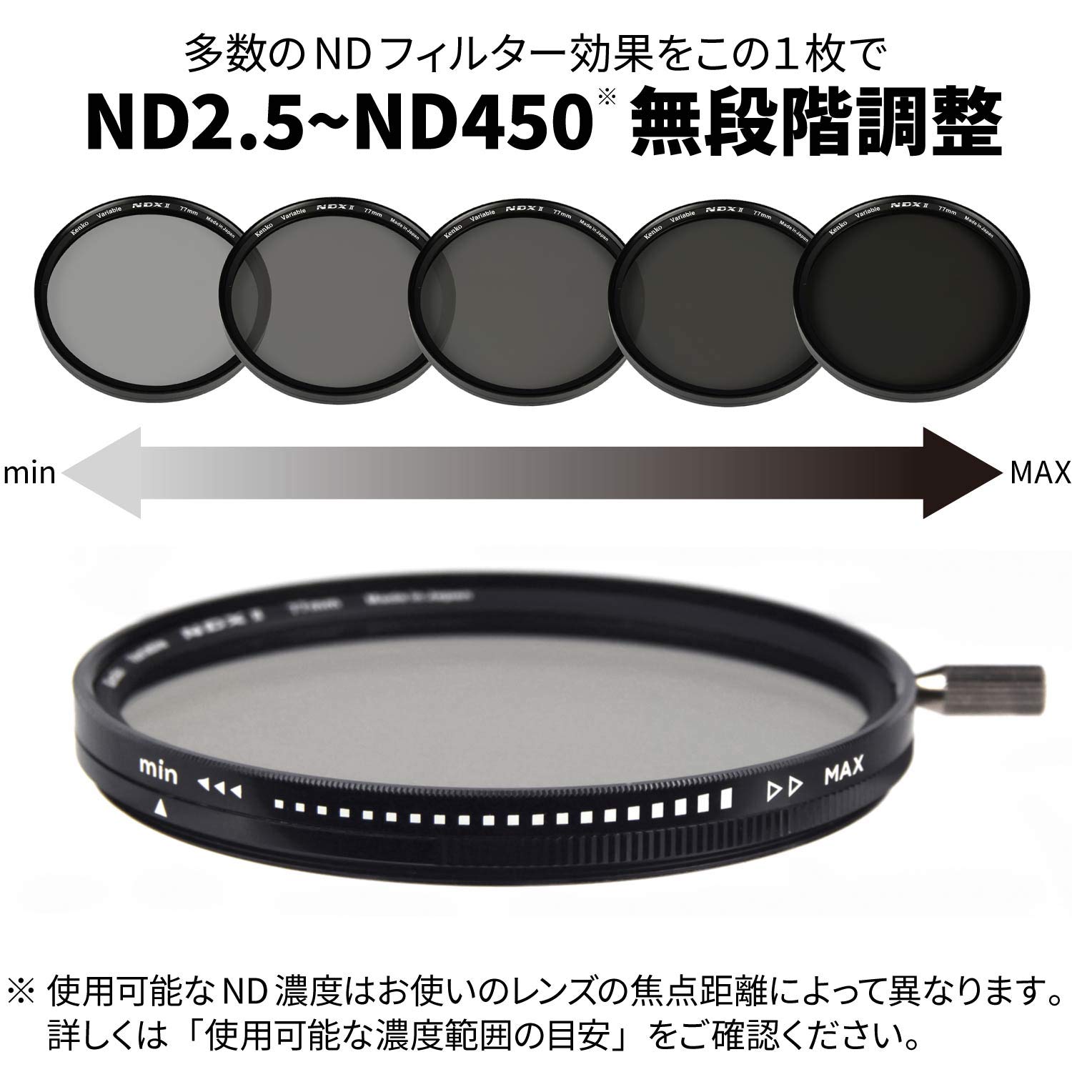 Amazon | ケンコー(Kenko) 可変NDフィルター バリアブルNDX II 82mm