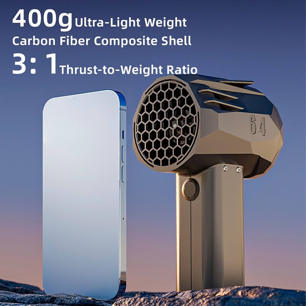 Amazon.co.jp: X64 車用ミニジェットブロワー、240km/h 電動エア