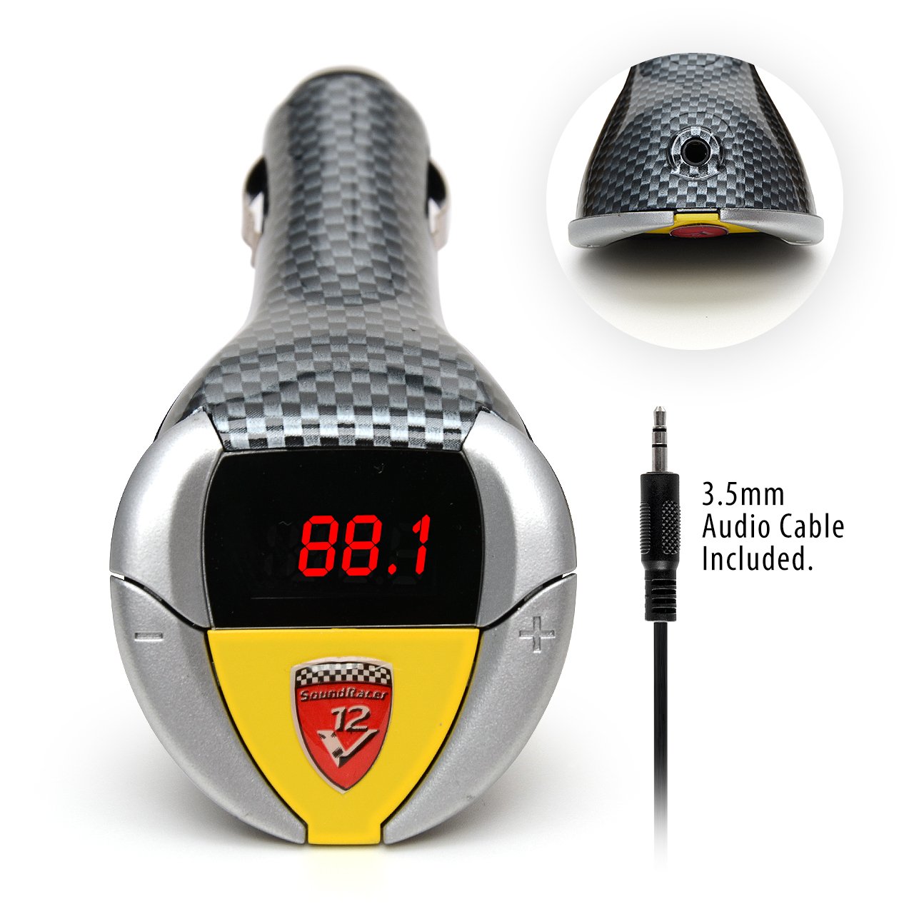 SoundRacer V12 Car Gadget FM Transmitter : Amazon.ae