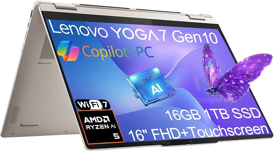 Amazon.com: Lenovo Yoga 7 Gen 10 2-in-1 Business Laptop (16