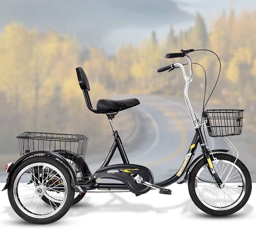 Amazon.co.jp: 大人用 お年寄り向け レディース メンズ 三輪自転車 1速