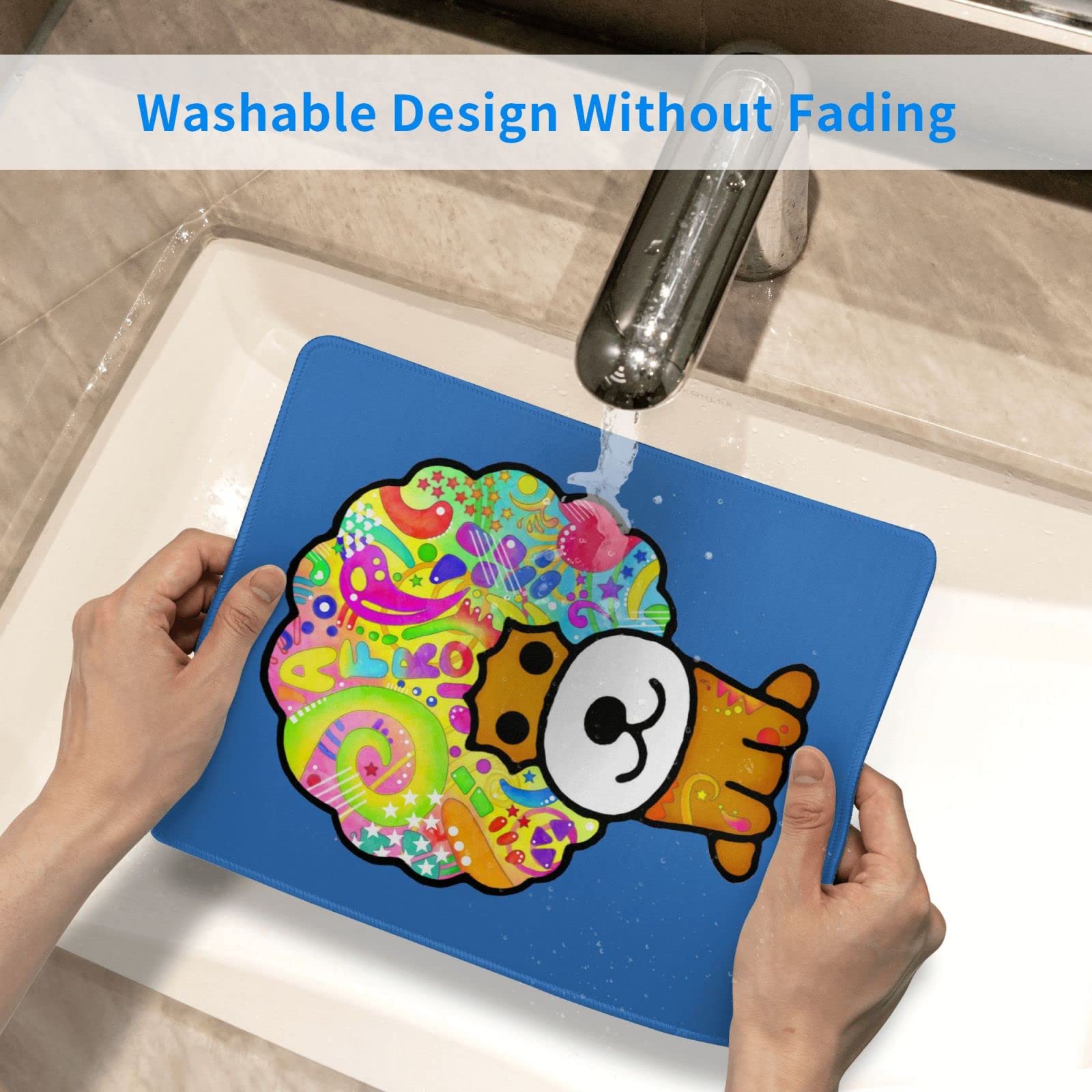 Amazon | アフロ犬 (2) ファッション ゲーミングマウスパッド 電子競技