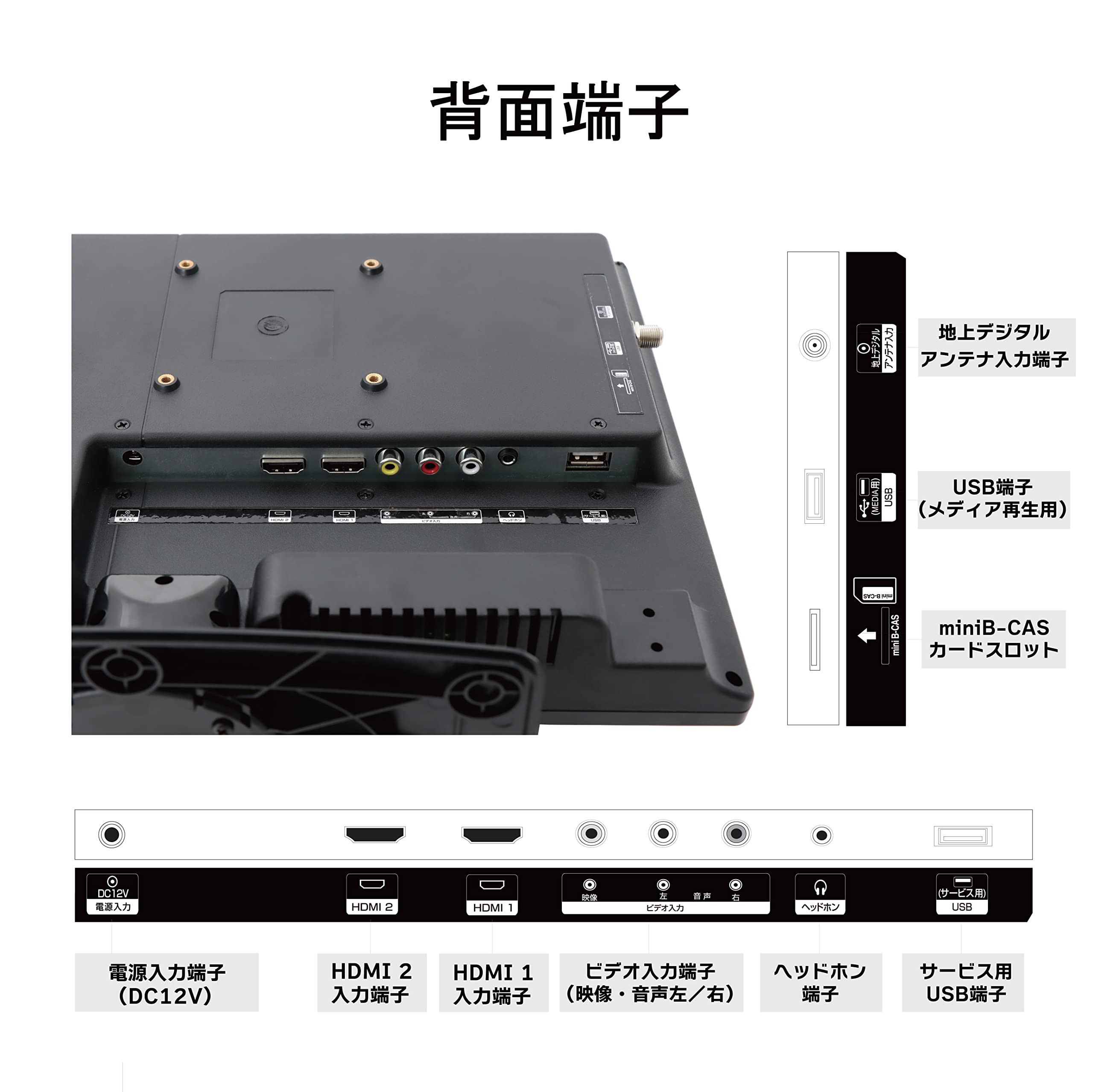 Amazon | TOHOTAIYO 15.4インチ ハイビジョン液晶テレビ TH-TV154JT01