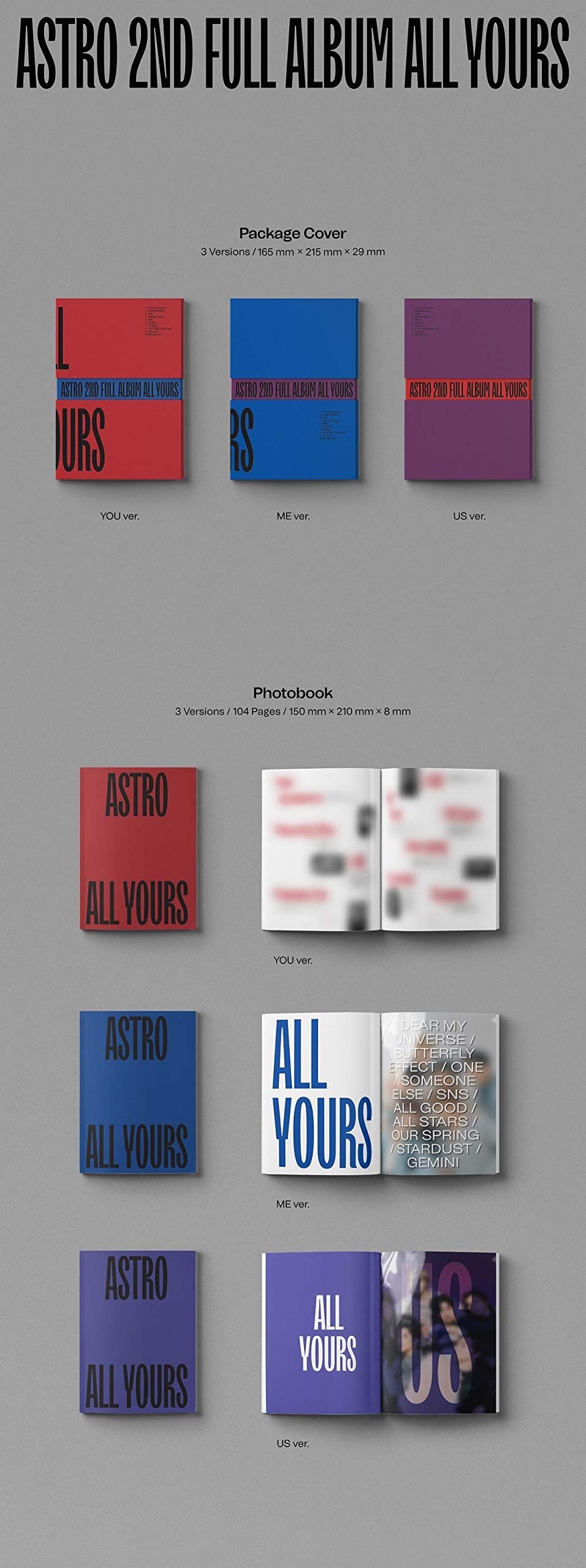 Amazon.com: Astro - All Yours [You ver.] (2nd Full Album) [Pre