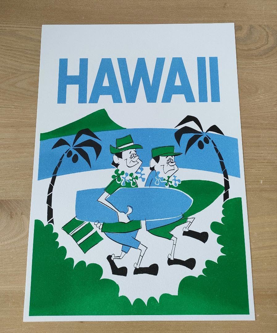 Amazon.co.jp: 花井祐介 アートプリント「HAWAII」 ポスター Yusuke