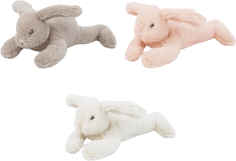 Amazon.com: MON AMI Button Bunny Plush Set | 3-Piece Rabbit