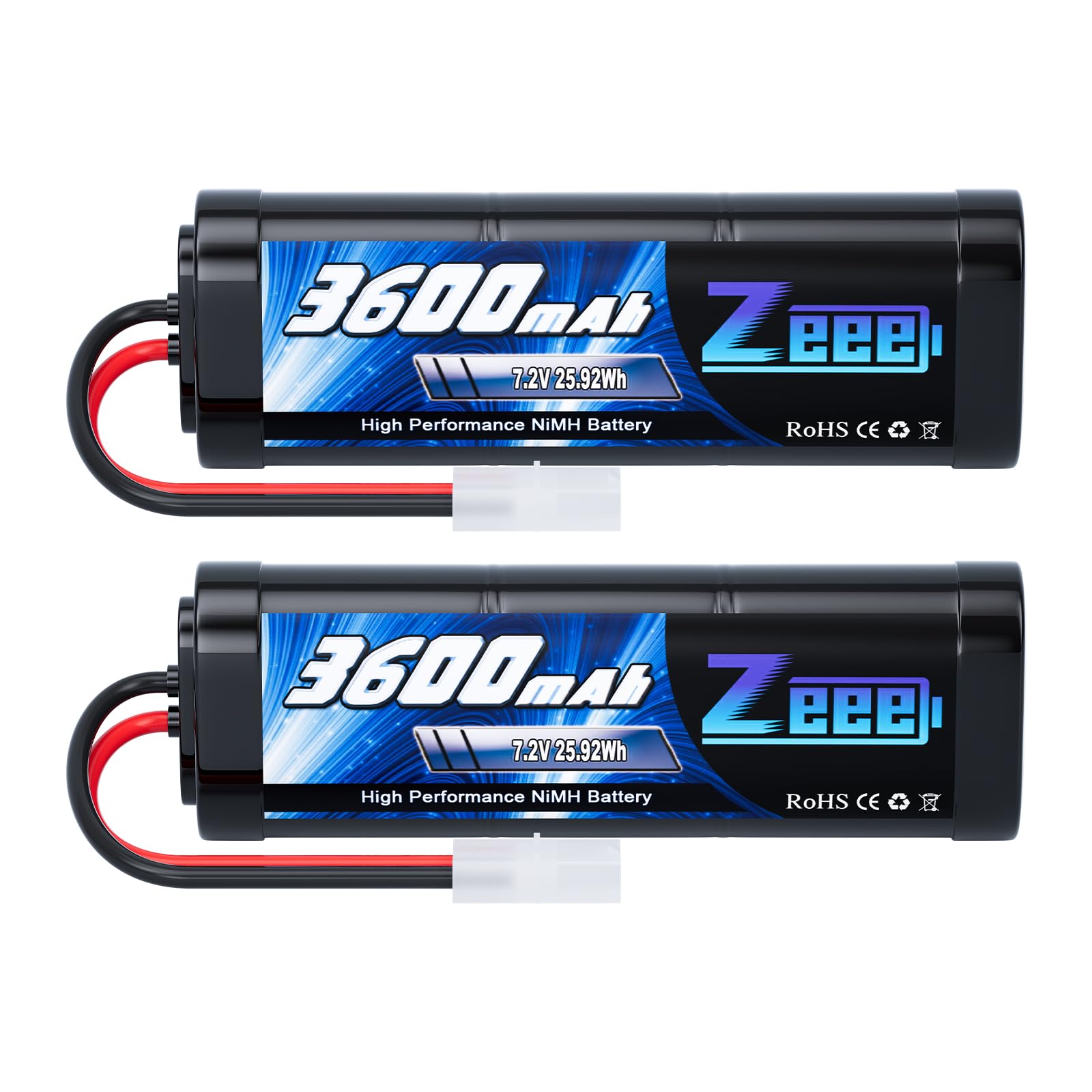 Amazon.co.jp: ゼエエ Zeee 7.2V 3600mAh NiMH TAMIYAプラグ付き 2