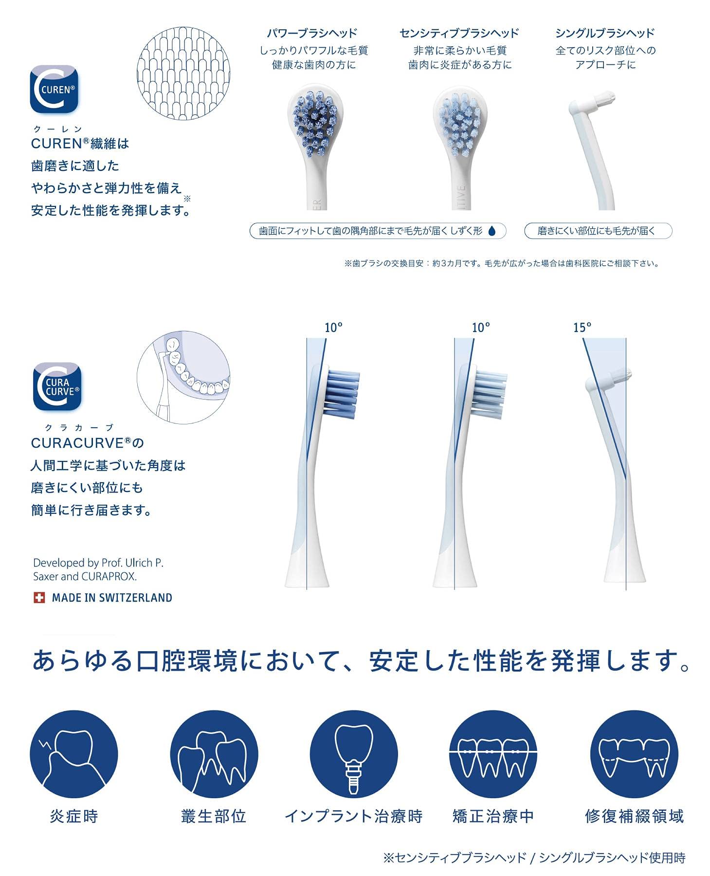 Amazon.co.jp: クラプロックス 音波式電動歯ブラシ ハイドロソニック